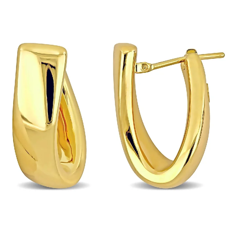 Miadora 25mm Hoop Earrings in 14K Yellow Gold