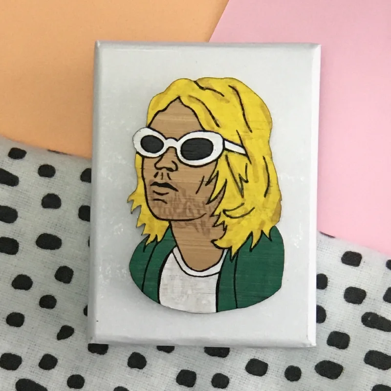 Brooch: Kurt Cobain