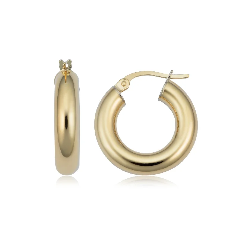 Joelle Gold Earrings 14K Yellow Gold 4x10 MM