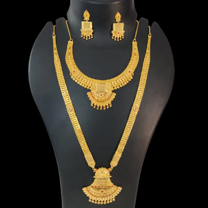 Pari Art Jewellery Forming Gold Necklace Combo