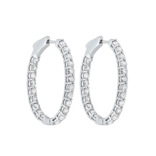 14Kt White Gold Diamond (1Ctw) Earring