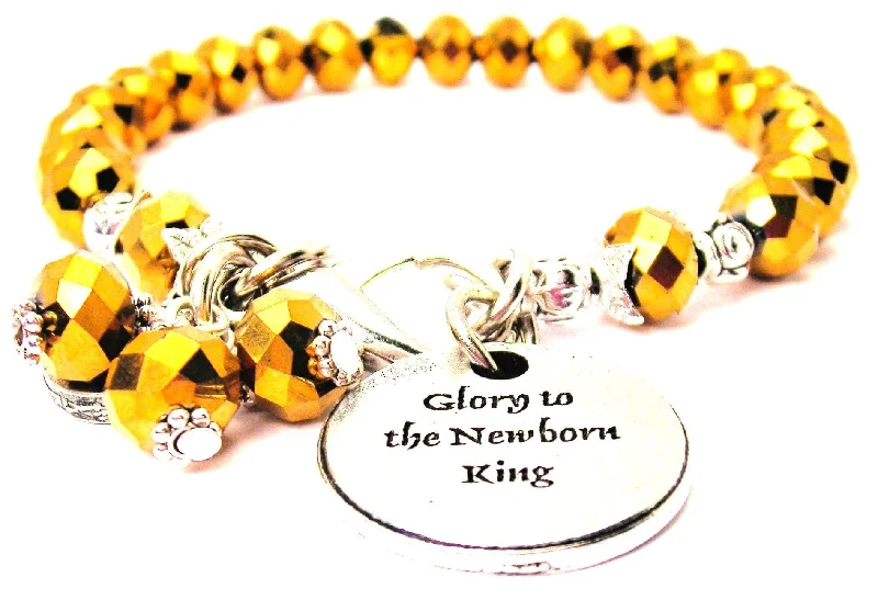 Glory To The Newborn King Splash Of Color Crystal Bracelet