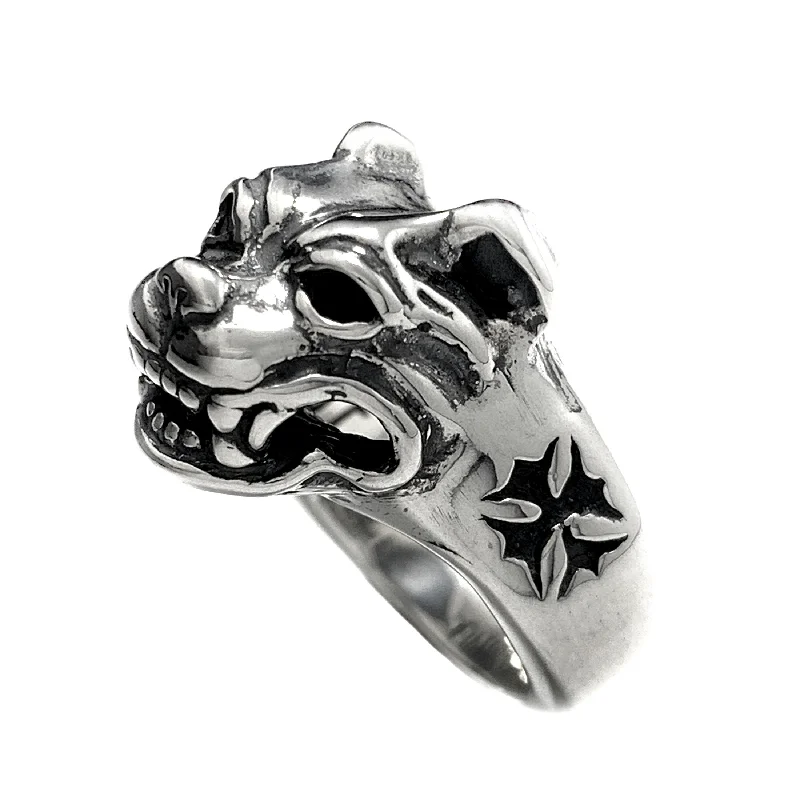 Small Dog Head Ring