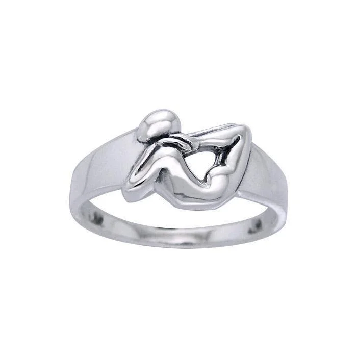 All-day Yoga Discipline ~ Sterling Silver Ring TRI1065