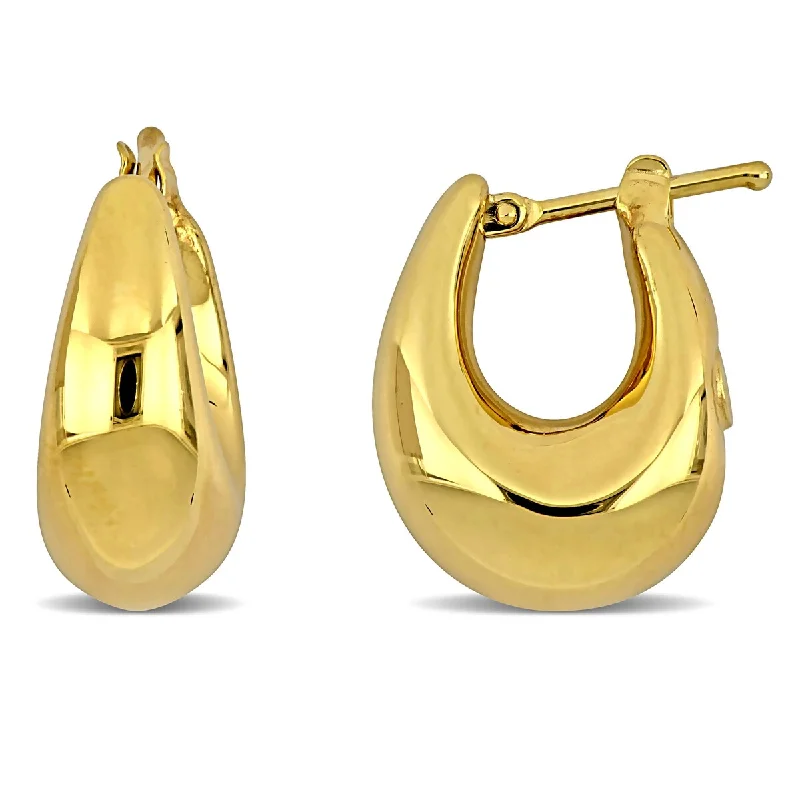 Miadora 16mm Hoop Earrings in 14K Yellow Gold