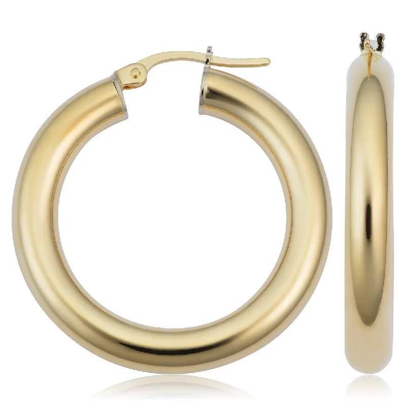 Joelle Gold Earrings 14K Yellow Gold 4x20 mm