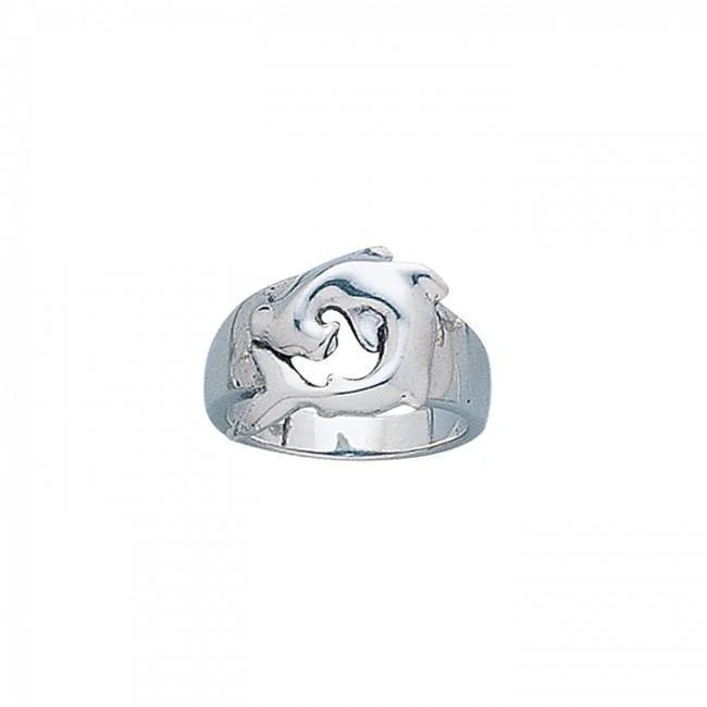 Hammerhead Shark Sterling Silver Ring TR1833