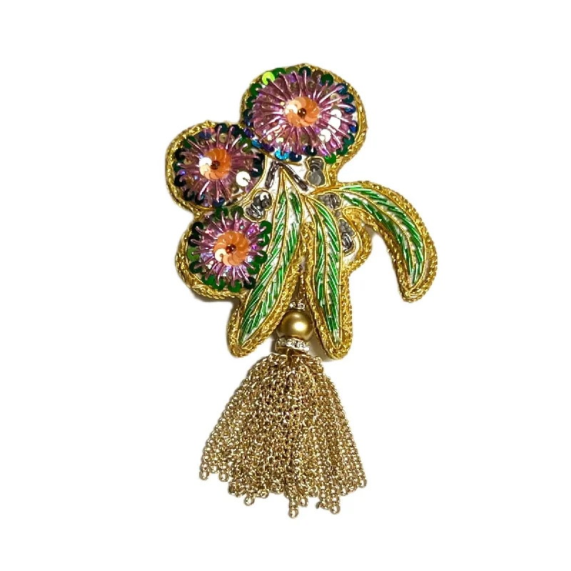 Sparkle all the Way - Flowering Gum , Brooch