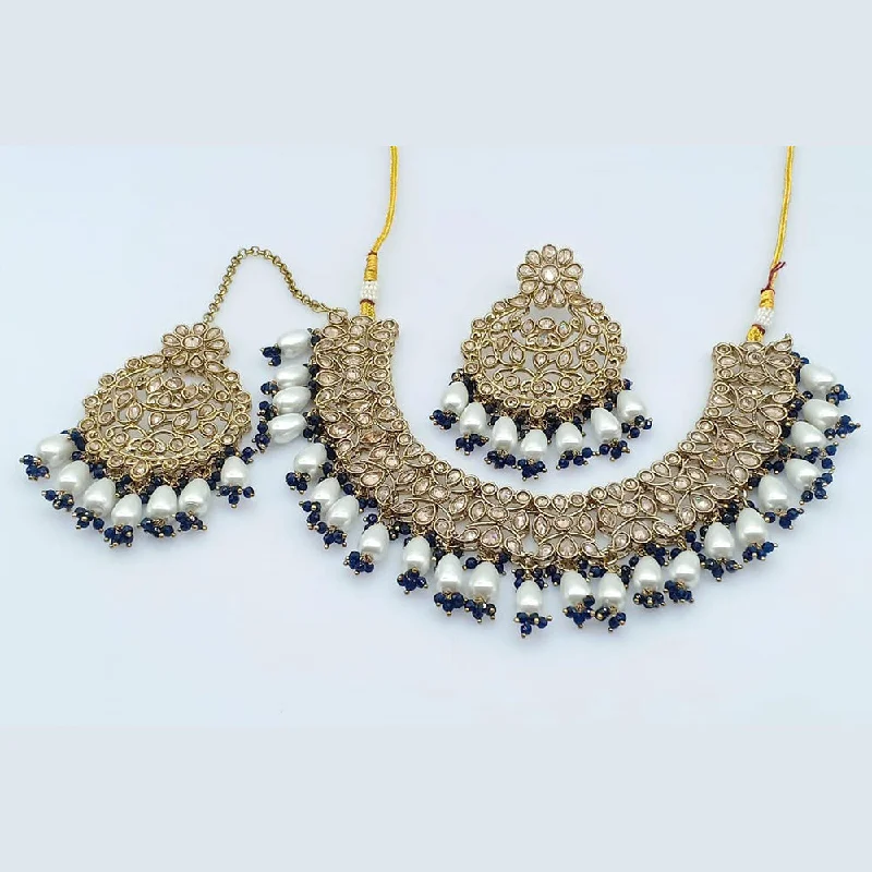 JCM Gold Plated Crystal Necklace Set