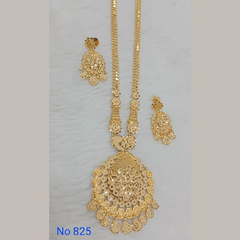 Sunrise Gold  Forming  Long Necklace Set