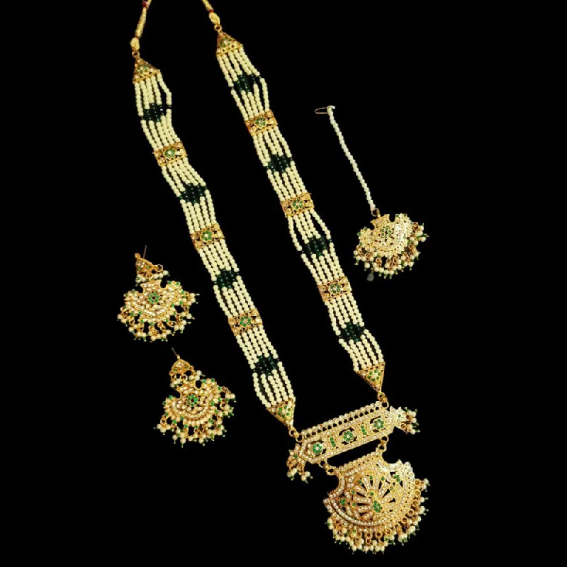 Manisha Jewellery Gold Plated Long Necklace Set