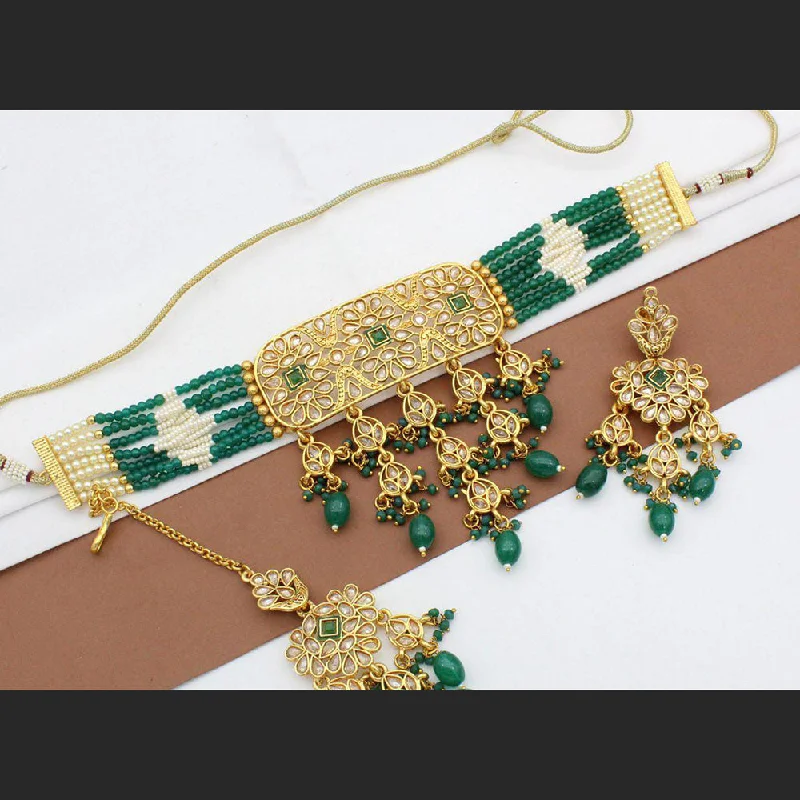 Manisha Jewellery Reverse AD Choker Necklace Set