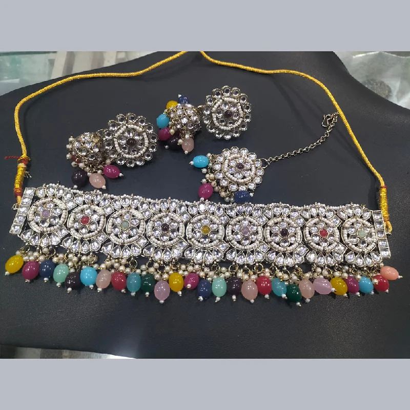 Manisha Jewellery Gold Plated Choker Necklace Set