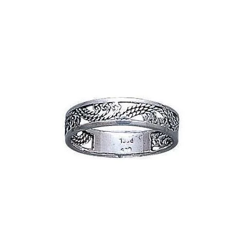 Open Twist Silver Ring MG014