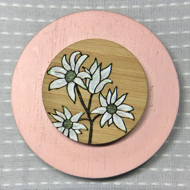 Floral Brooch - Flannel Flower