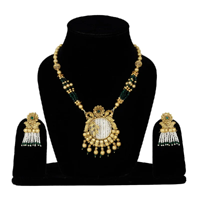 Exotica Collection Antique Long Necklace Set