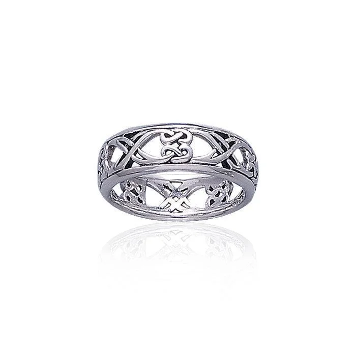 Celtic Knotwork Sterling Silver Ring TR3454