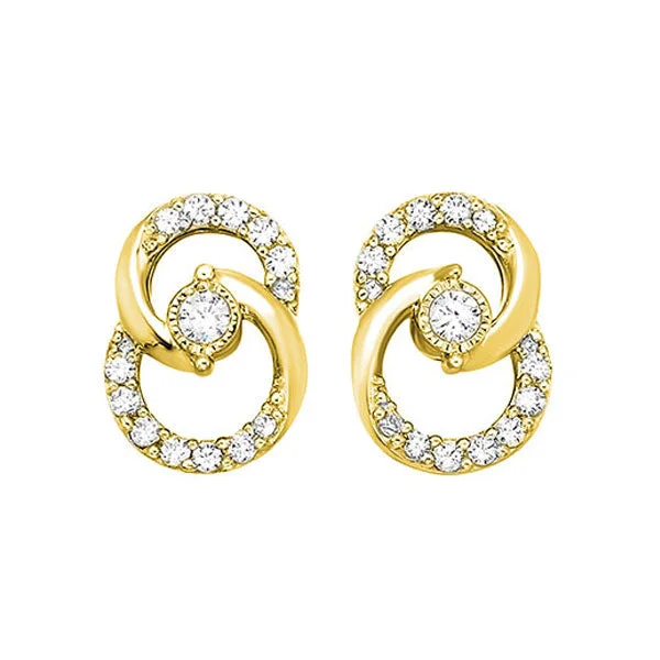 10Kt Yellow Gold Diamond (1/4Ctw) Earring