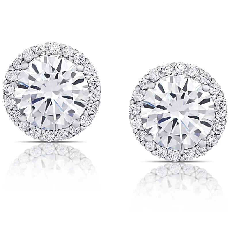 Victoria Townsend Sterling Silver Cubic Zirconia Circle Stud Earrings