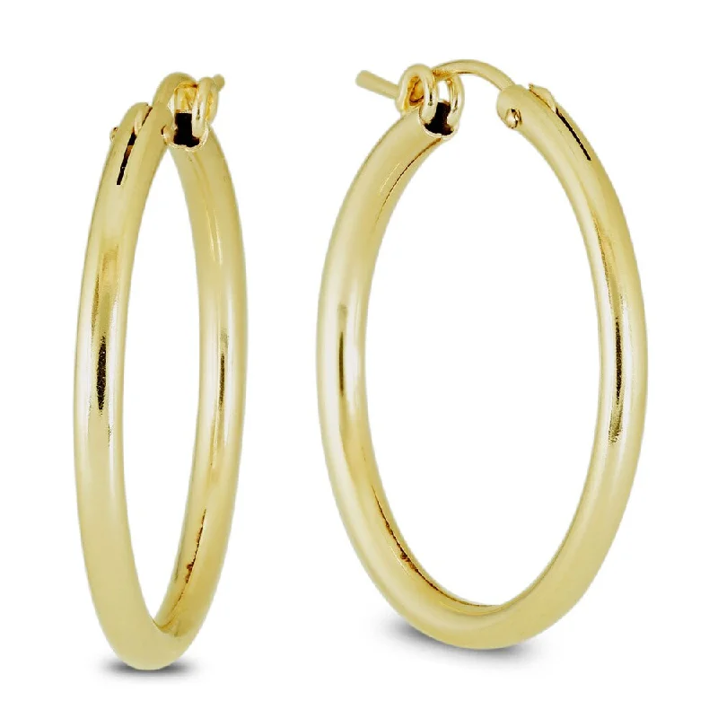 Marquee Jewels 14k Yellow Gold Filled Hoop Earrings (27 MM)