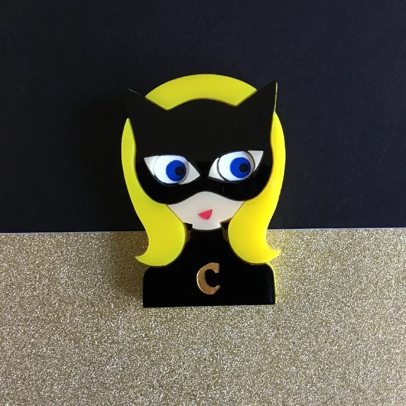 CATWOMAN Halloween Acrylic Brooch