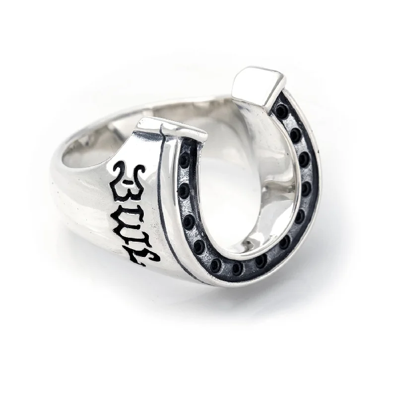 Horseshoe Ring Silver - Large