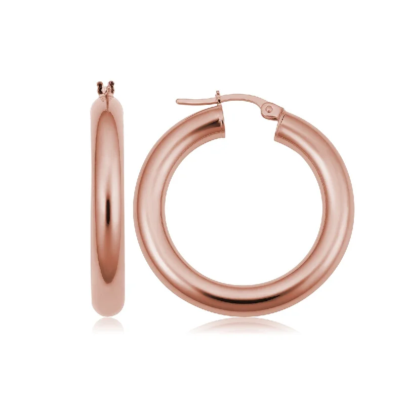 Joelle Gold Earrings 14K Rose Gold 4x20 MM