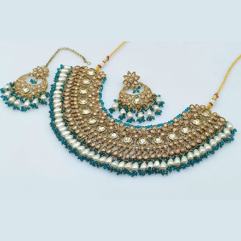 Rani Sati Jewels Crystal Stone Necklace Set