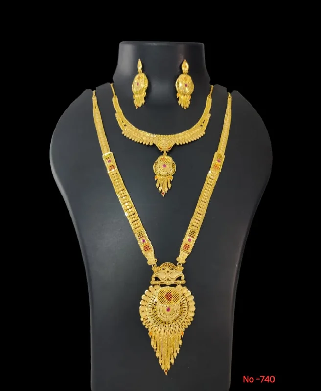 Pari Art Jewellery Forming Gold Necklace Combo