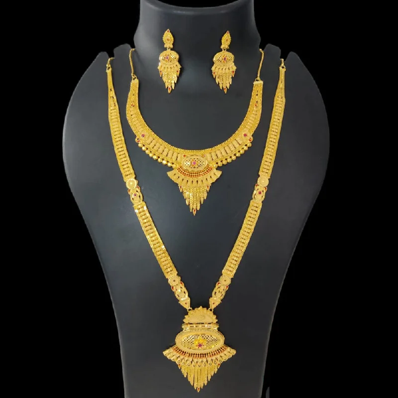 Pari Art Jewellery Forming Gold Necklace Combo