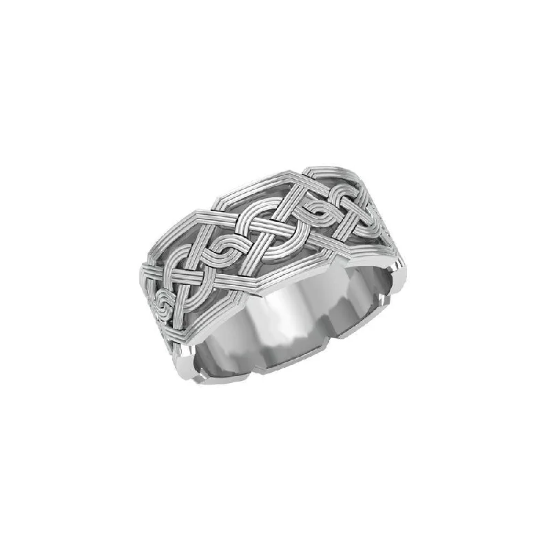 An eternity found again ~ Celtic Knotwork Sterling Silver Ring TR684