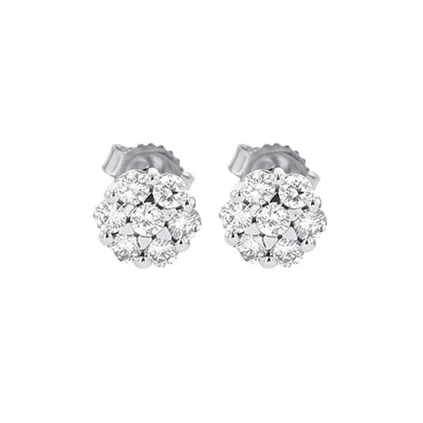 14Kt White Gold Diamond (1/4Ctw) Earring