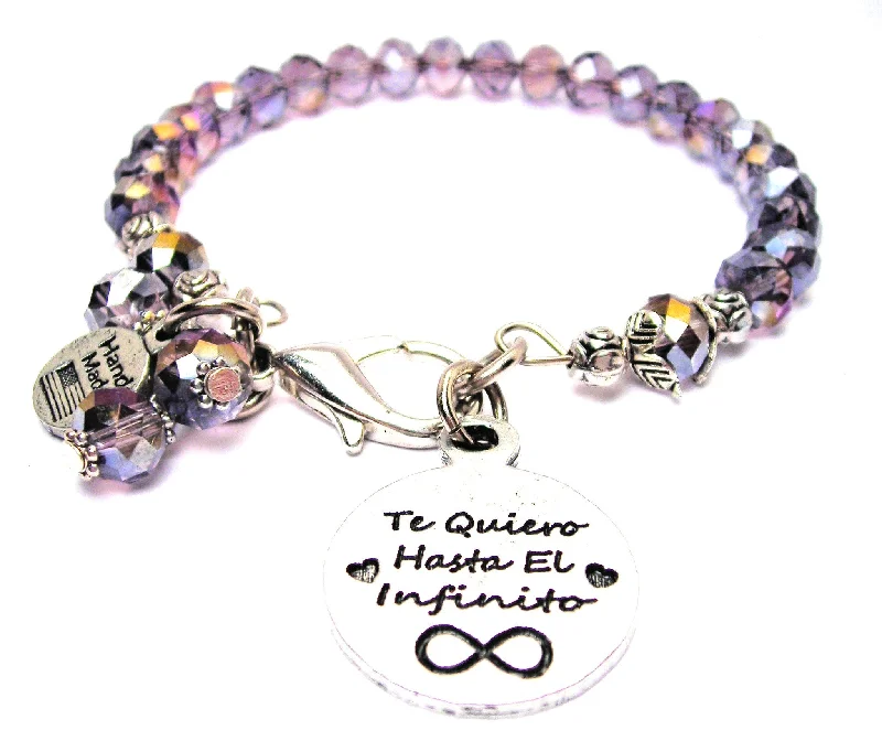 Te Quiero Hasta El Infinito Splash of Color Crystal Bracelet