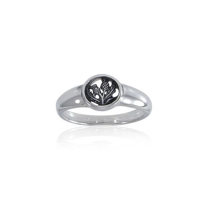 Scottish Thistle Ring TRI065