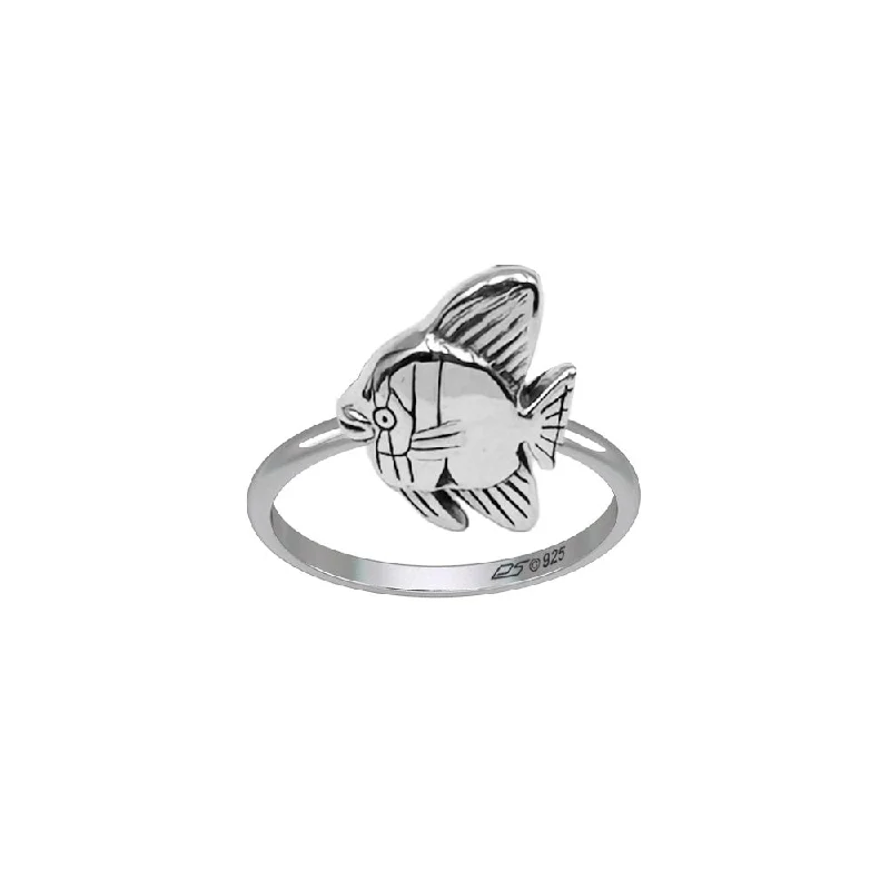 Taifin Batfish Sterling Silver Ring by DiveSilver TRI2515