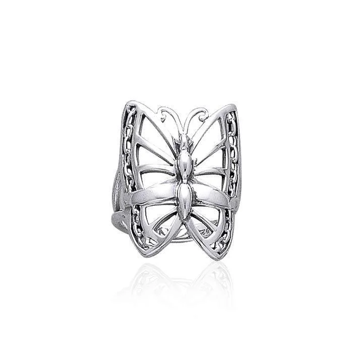 Butterfly Silver Ring TR1312