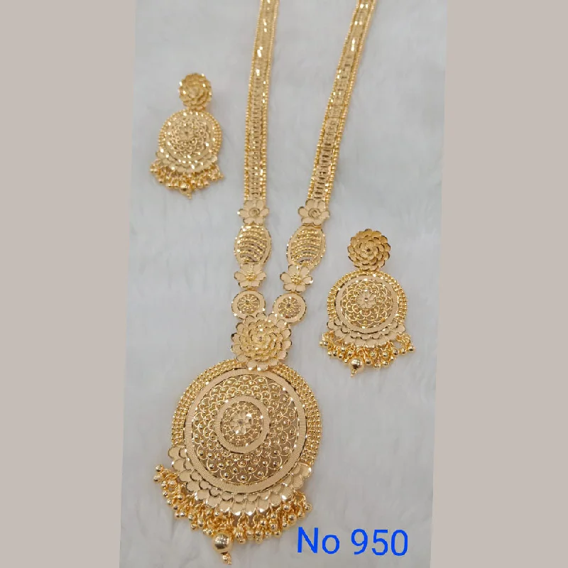 Sunrise Gold  Forming  Long Necklace Set