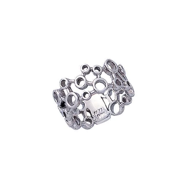 Modern Design Silver Ring TR1709