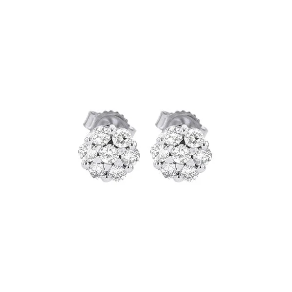 14Kt White Gold Diamond (1/10 Ctw) Earring