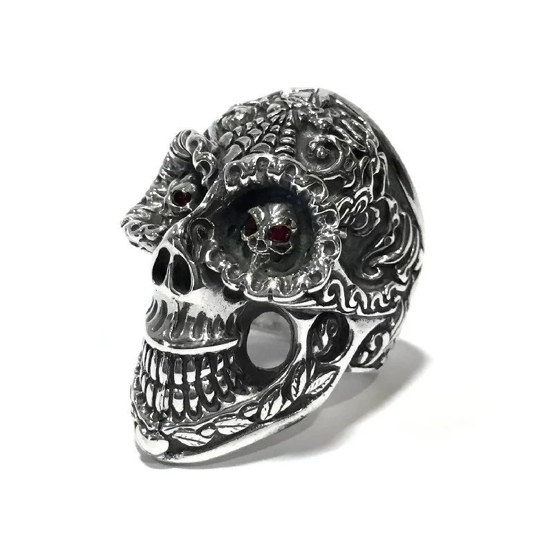 Dia de los Muertos Master Skull Ring Stones