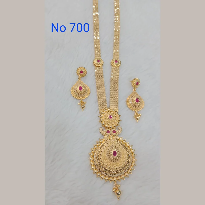 Sunrise Gold  Forming  Long Necklace Set