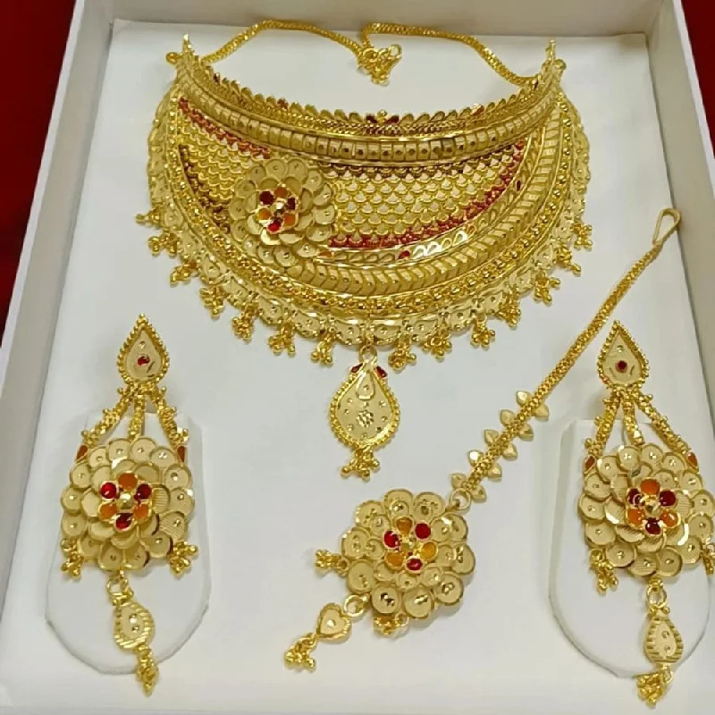 Pari Art Jewellery Forming Gold Necklace Set