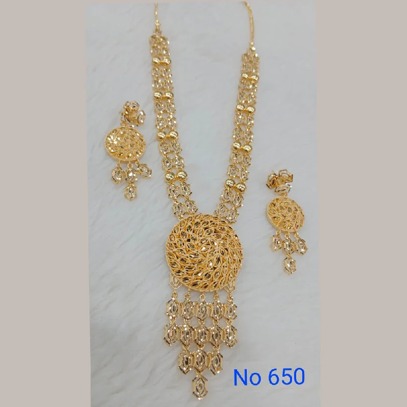 Sunrise Gold  Forming  Long Necklace Set