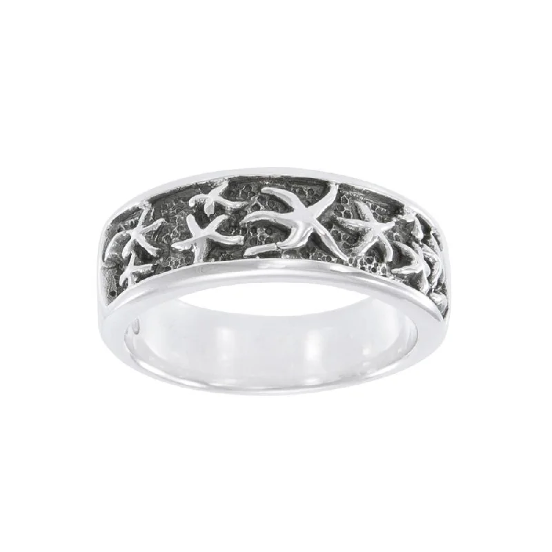 Starfish Sterling Silver Ring TR3329