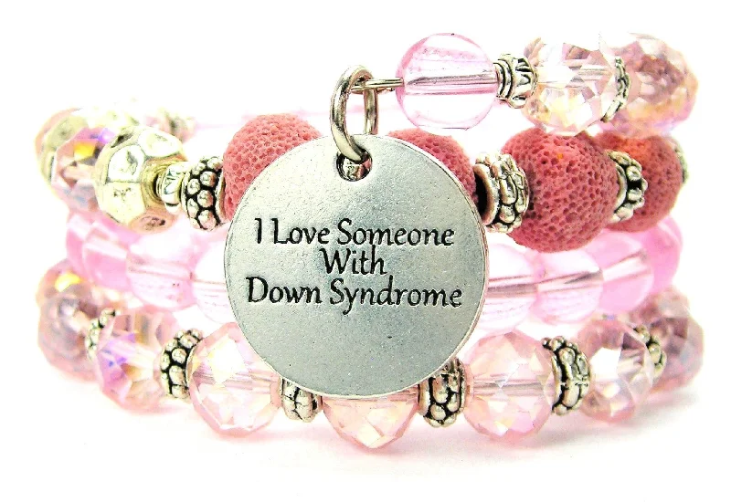 I Love Someone With Down Syndrome Multi Wrap Bracelet