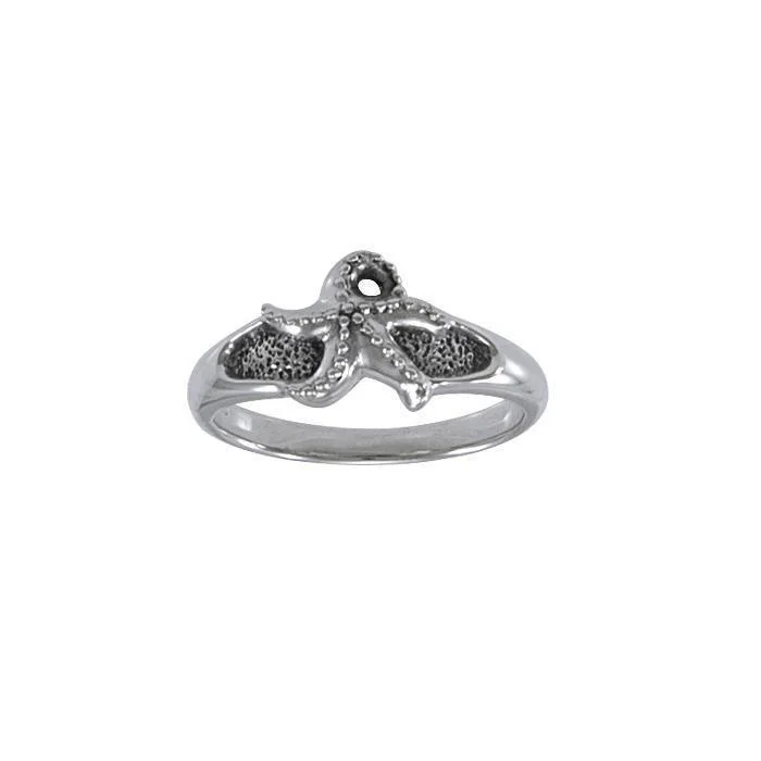 Starfish Sterling Silver Ring TR3273