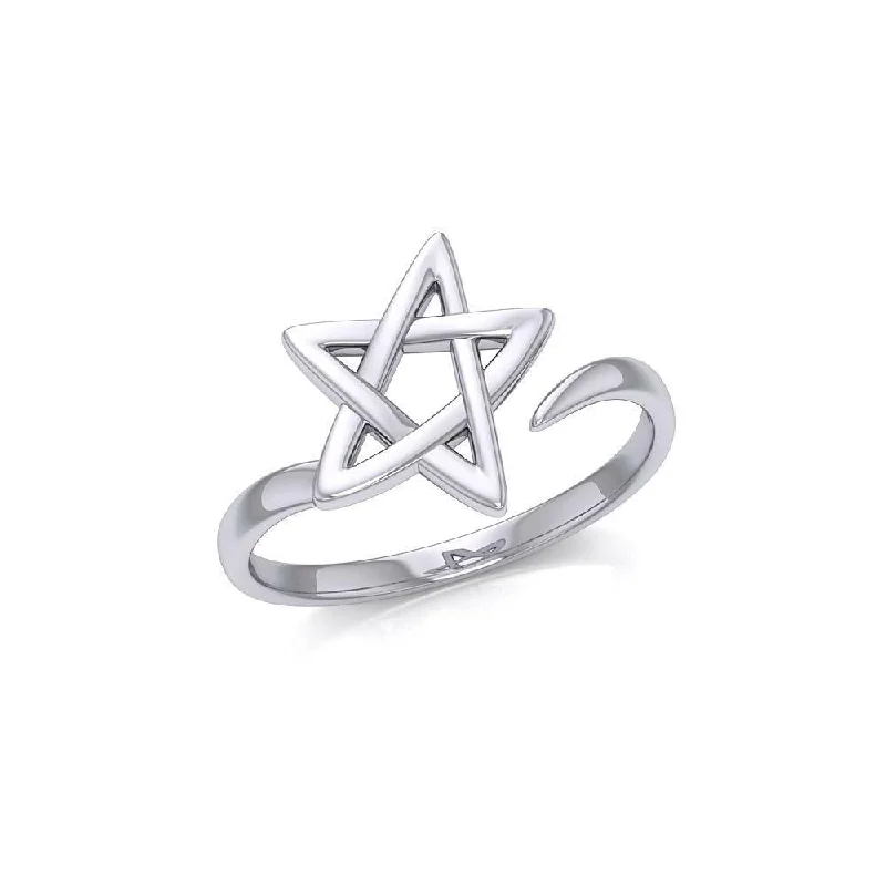 The Star Silver Wrap Ring TRI1891