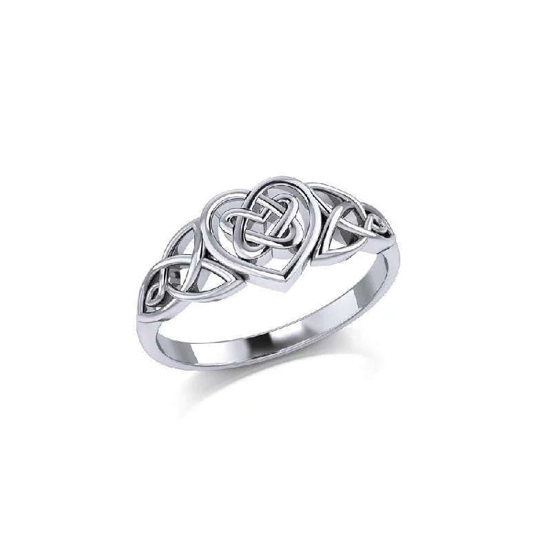 An eternity of tradition ~ Celtic Knotwork Sterling Silver Ring TR1766