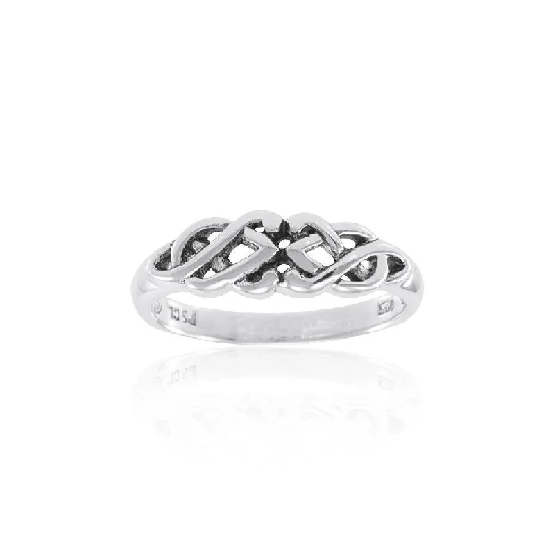 Celtic Knotwork Sterling Silver Ring TR1767