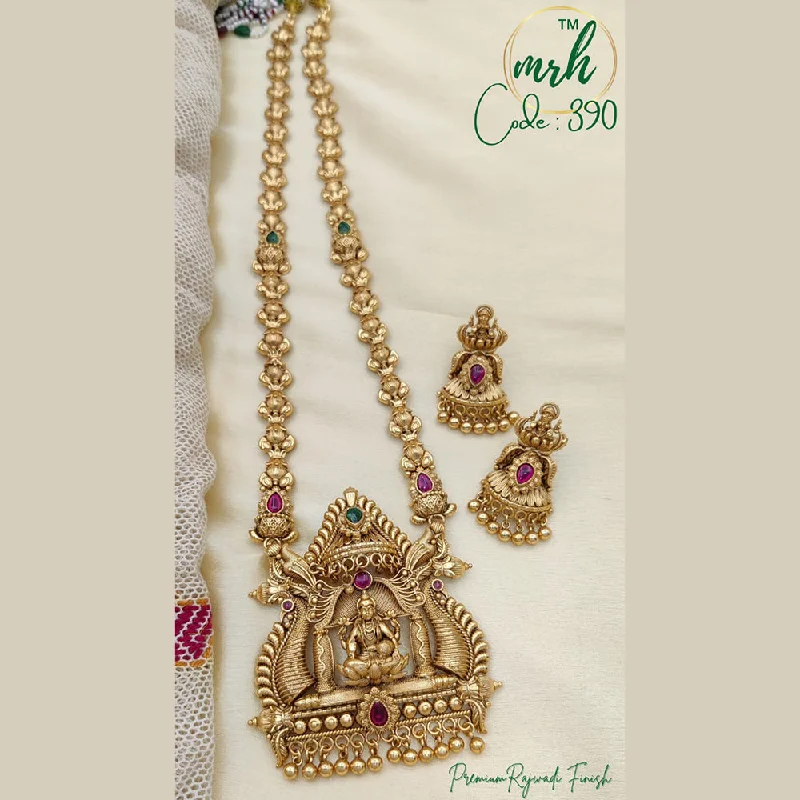 Jewel Addiction Copper Gold Long Necklace Set